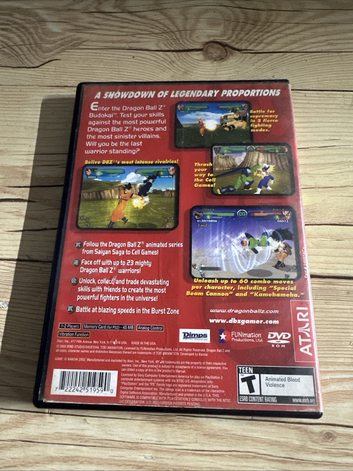 Dragon Ball Z: Budokai (Sony PlayStation 2, 2002) Greatest Hits PS2 *CIB Tested*