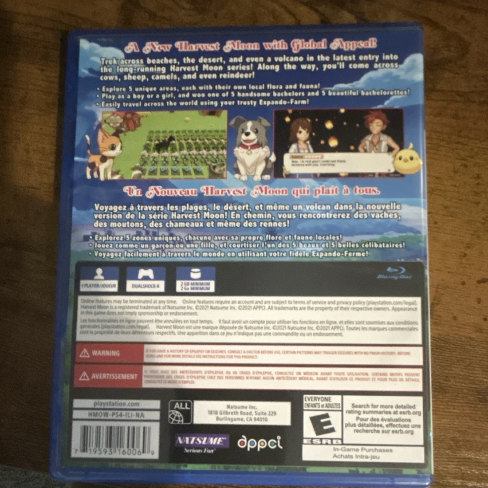 Natsume Harvest Moon: One World PS4 Simulation E NTSC-U/C Farming