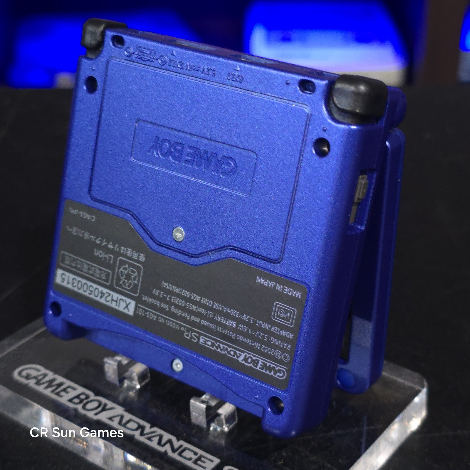 Blue Nintendo Game Boy Advance GBA SP IPS MOD Adjustable Brightness – Kyogre