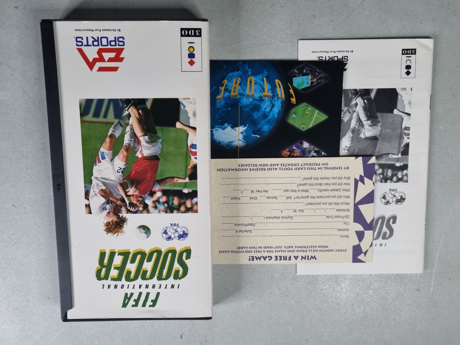 FIFA International Soccer (3DO, 1994) Complete | Tested | Authentic Reg Card