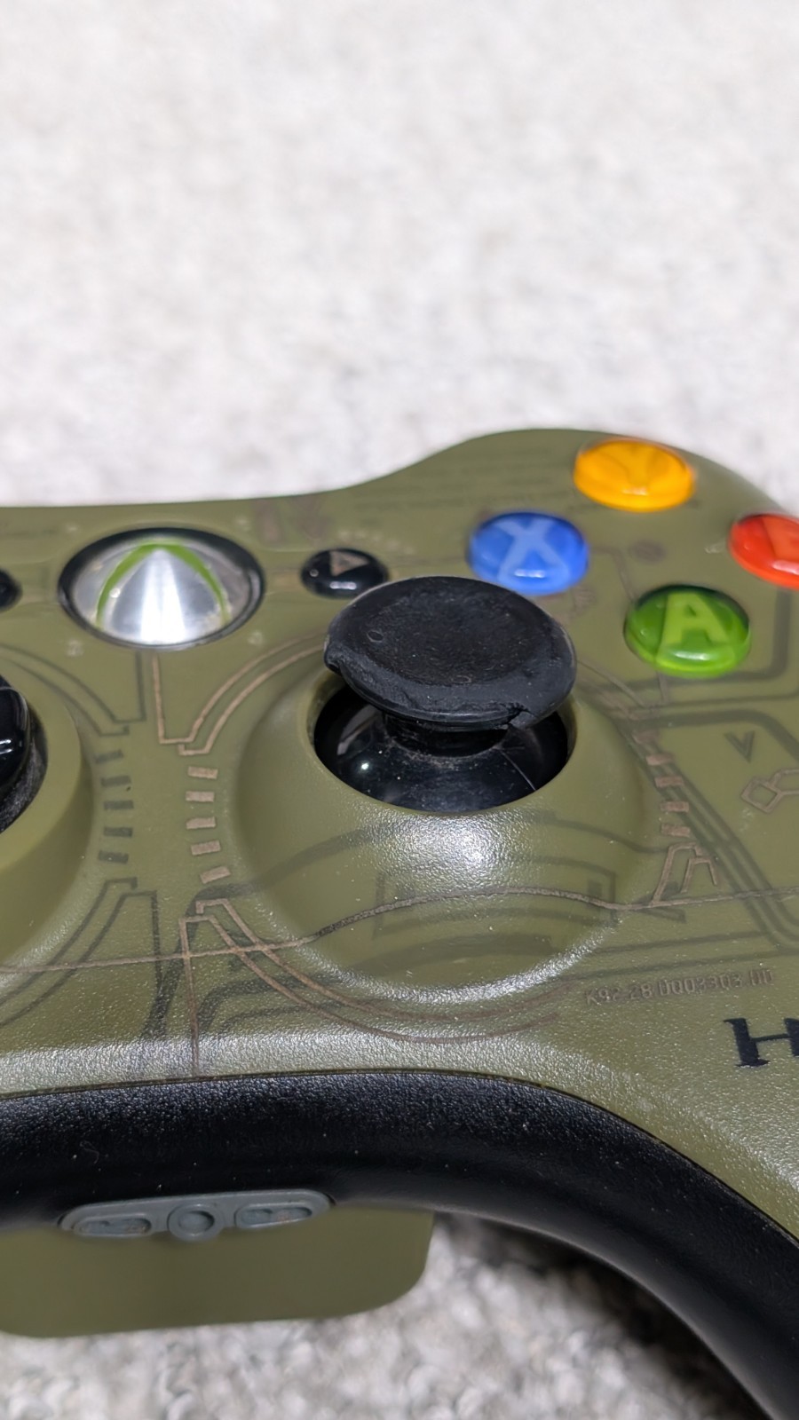 Xbox 360 Halo 3 ODST Green Controller Working Condition Tested