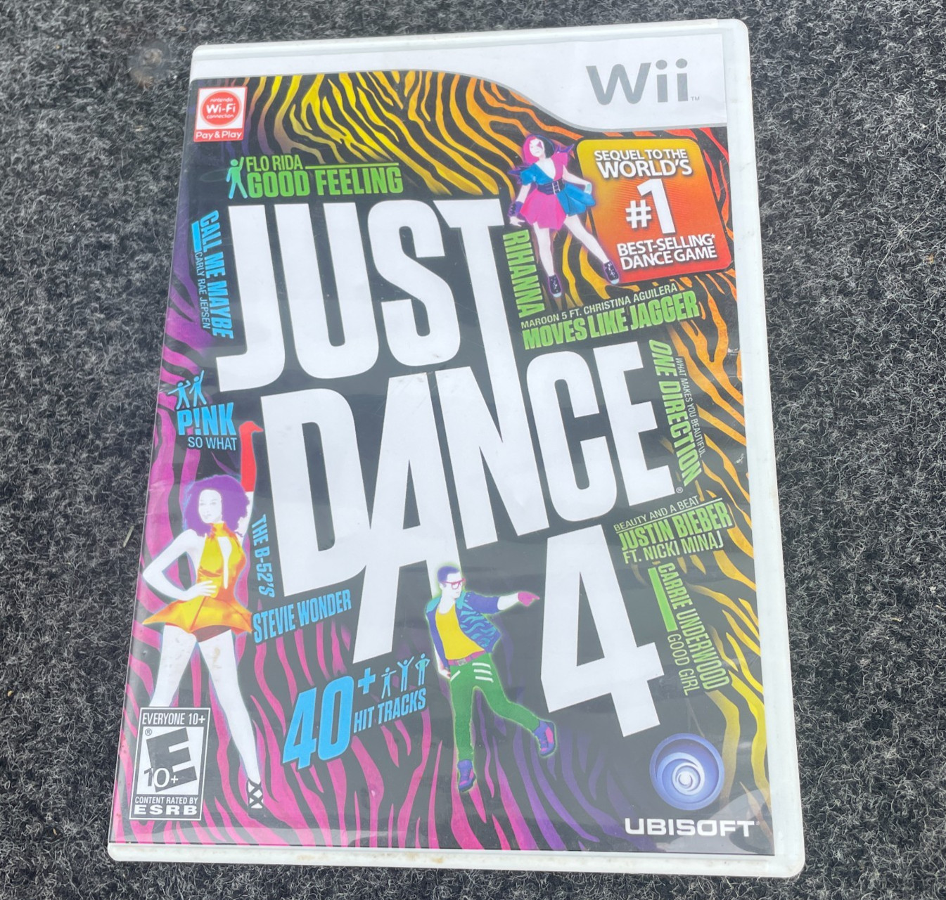 Just Dance 4 Nintendo Wii Complete CIB w/ Manual Ubisoft 2012 Tested Working