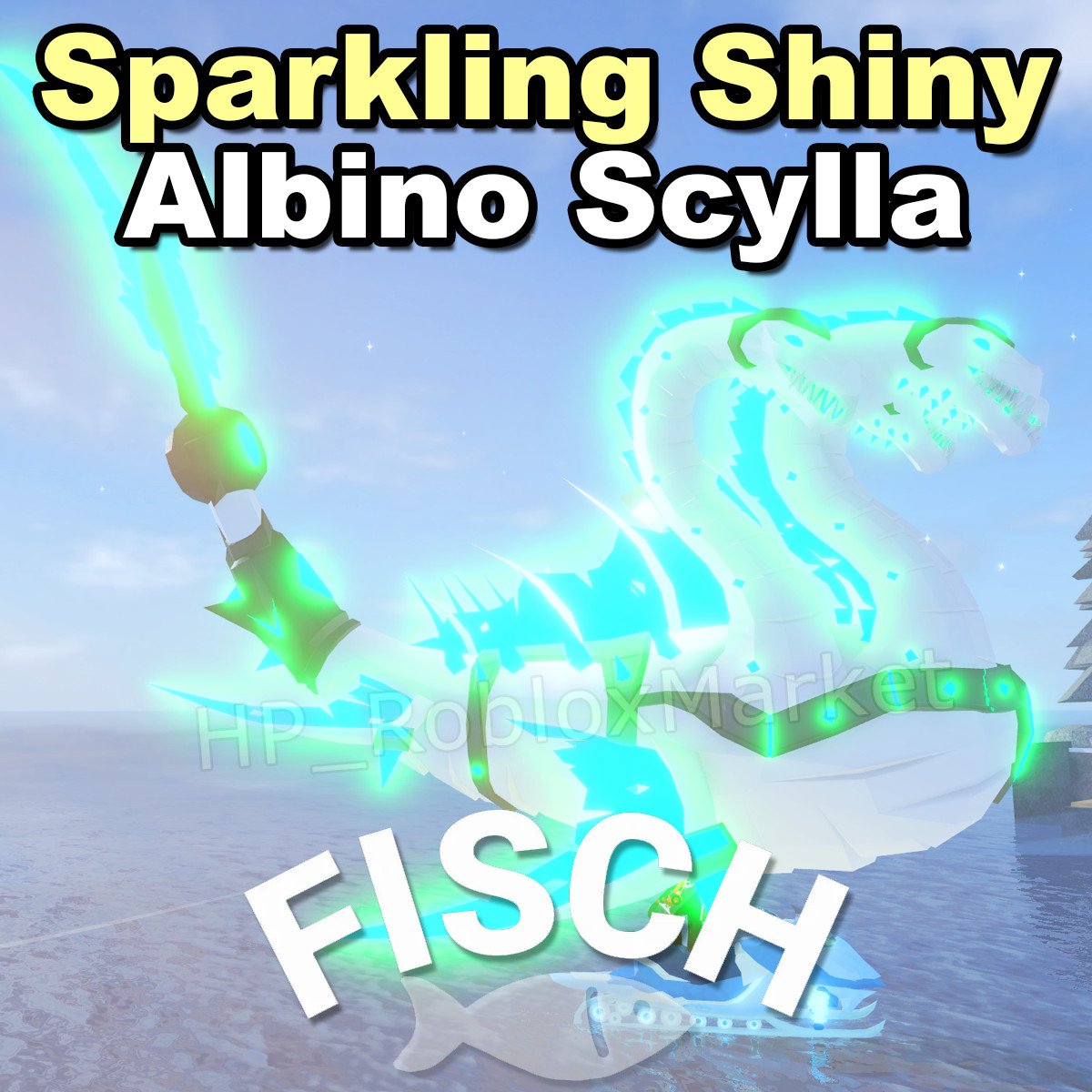 🐟 **Sparkling Shiny ALBINO Scylla** | FAST DELIVERY⚡- Fisch