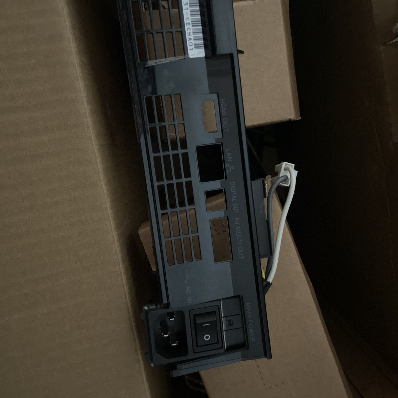 Cecha01 Box ONLY With Matching Serial Numbers With Backplate ps2 ps3