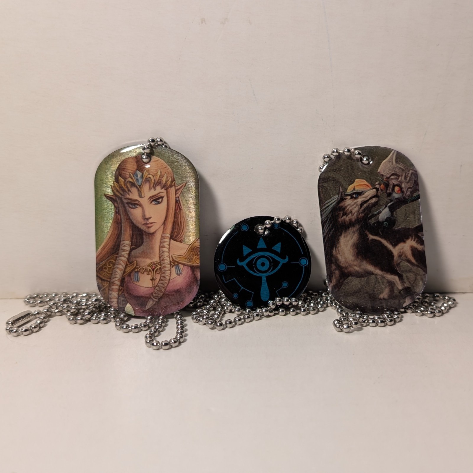 The Legend Of Zelda Link Midna & Sheikah Dog Tags Official Nintendo Collectibles