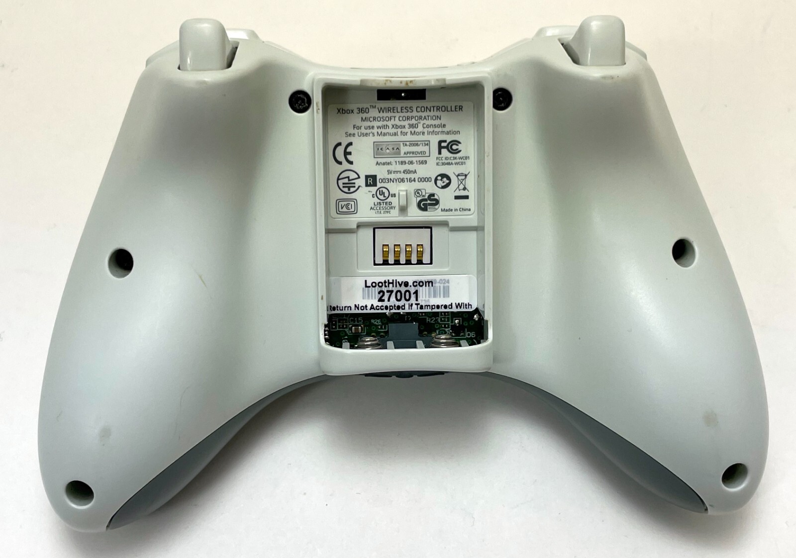 GENUINE Microsoft XBox 360 WHITE Wireless Controller gamepad OFFICIAL gaming -B-