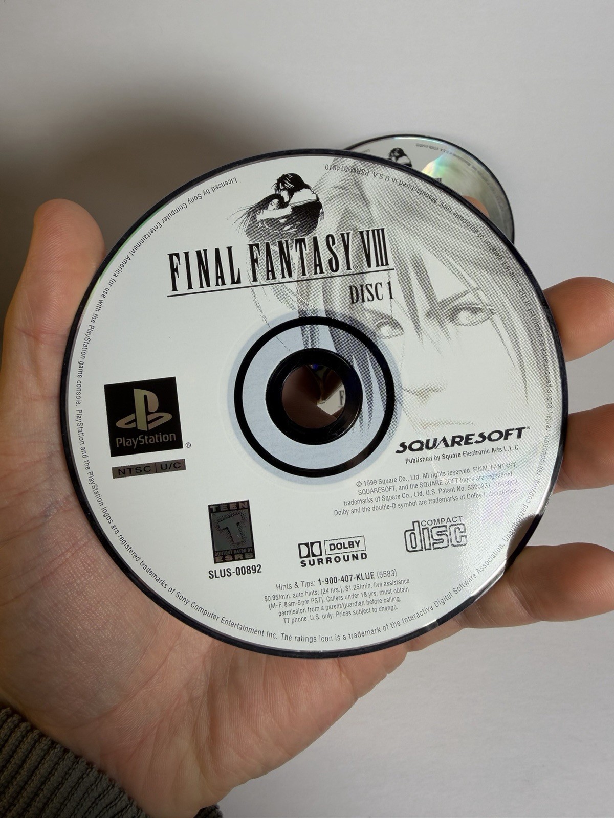 Final Fantasy VIII 8 (PlayStation 1, 1999) PS1 Discs 1,2,3, & 4 Only – Tested