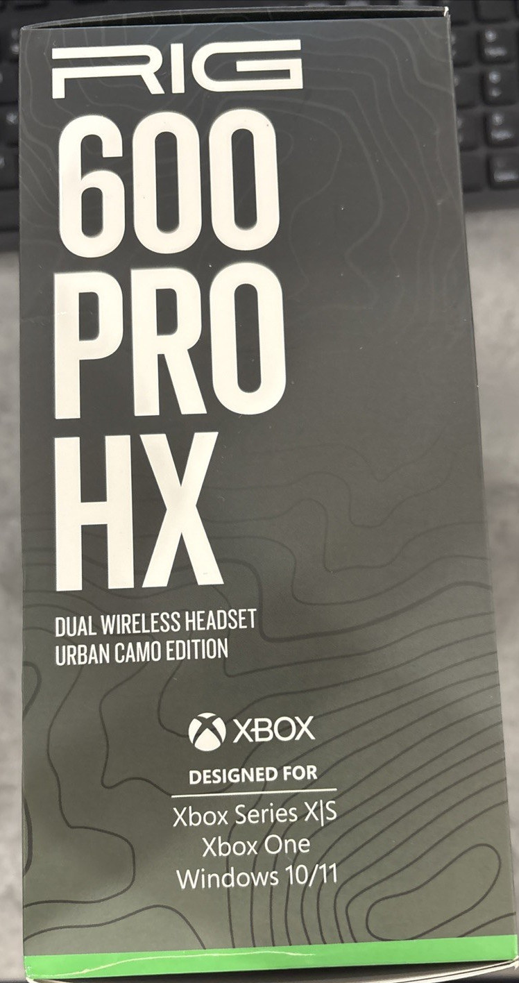 RIG 600 PRO HX Dual Wireless Universal Gaming Headset, 2.4GHz/Bluetooth, Camo