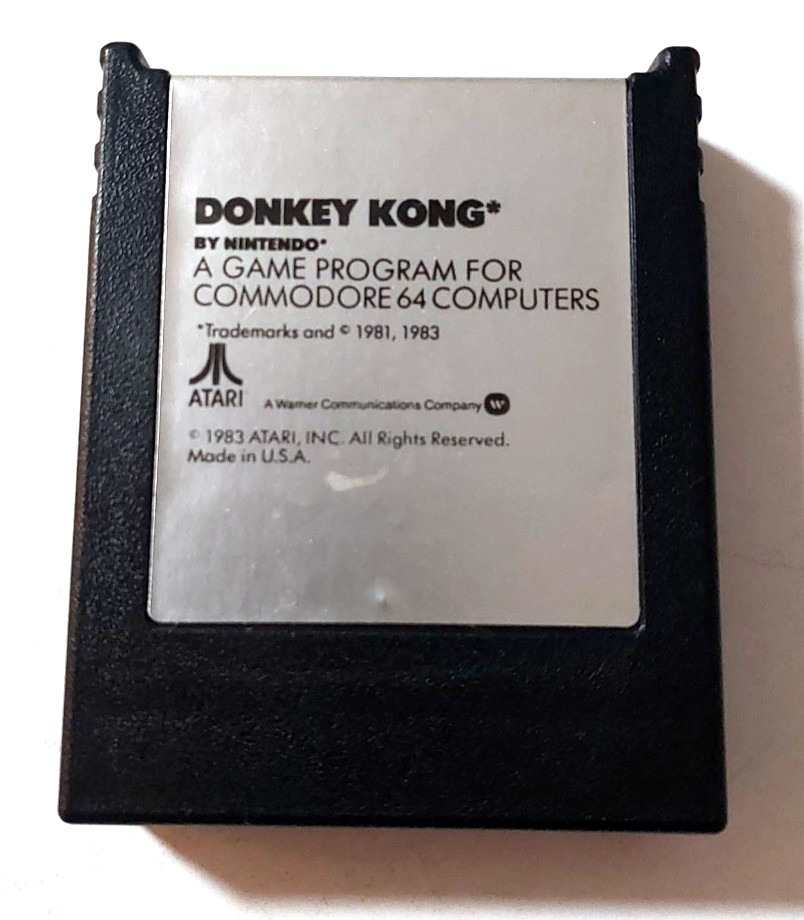 Donkey Kong Commodore 64 Cartridge 1983 COMPLETE Green Box Untested Rare