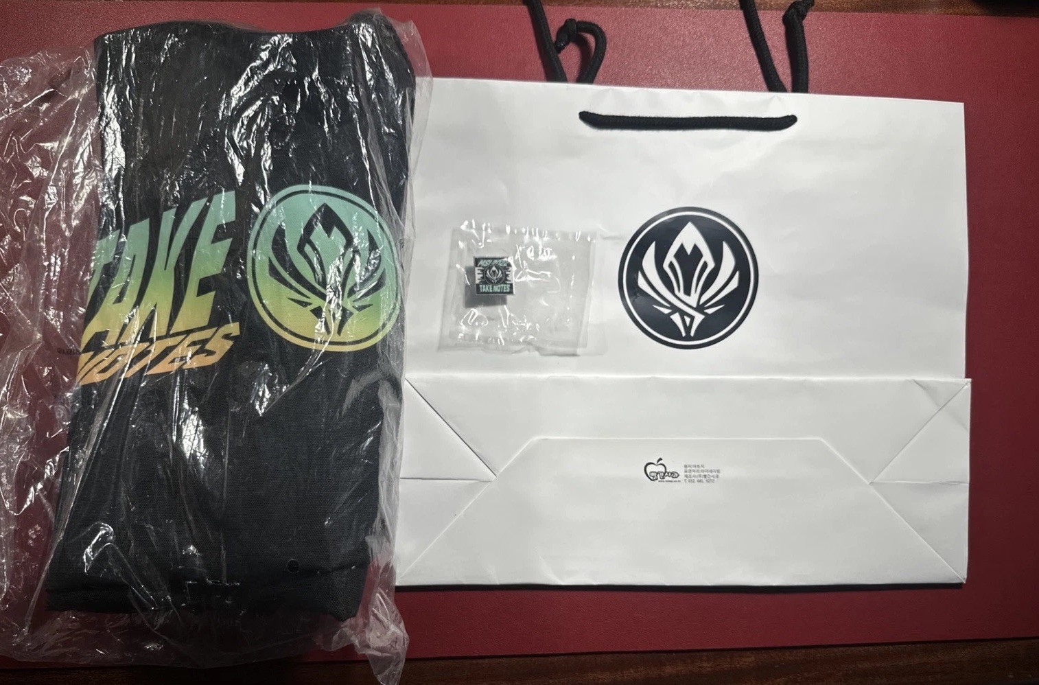 Lot Duffel Pin Bag- League Of Legends Msi 2022 Swag Take Notes Competition