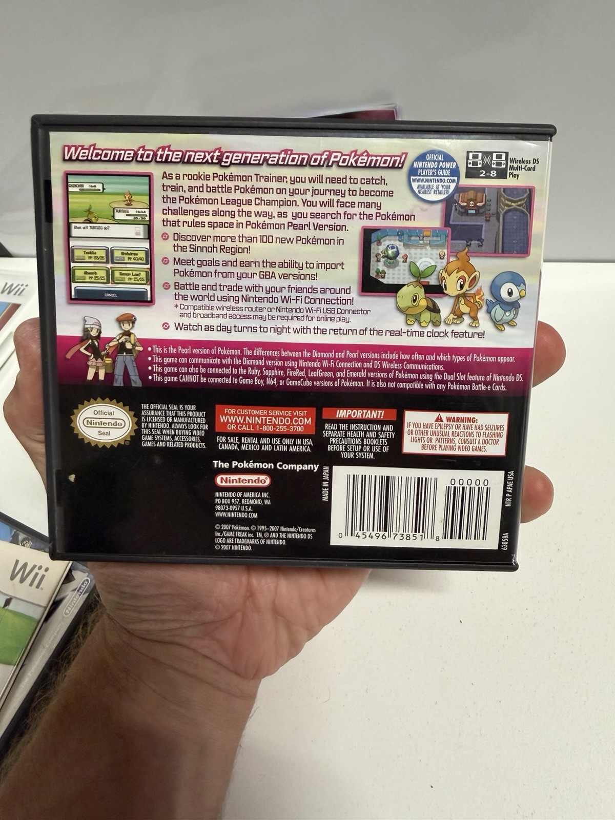 Pokemon: Pearl Version (Nintendo DS, 2007) With Manual Fast Shipping