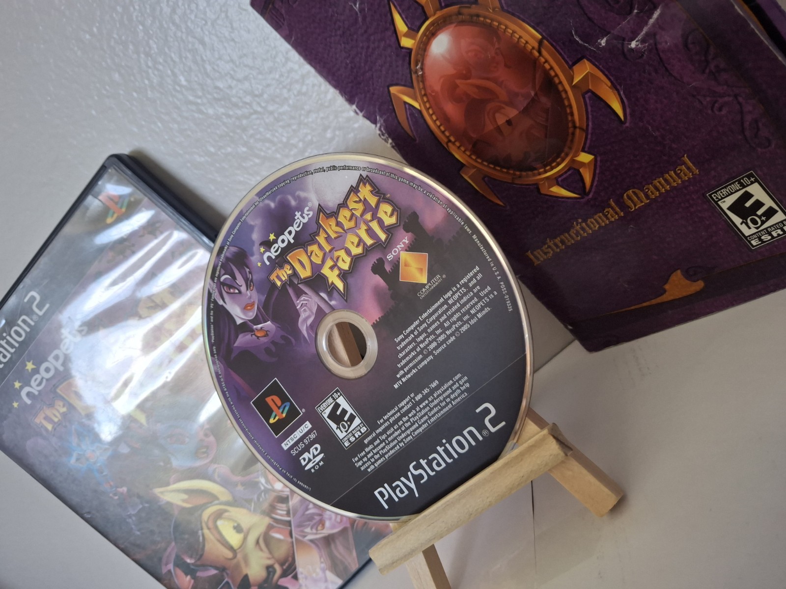 ​Neopets: The Darkest Faerie (PlayStation 2, 2005) PS2 – CIB – Worn Manual/Map