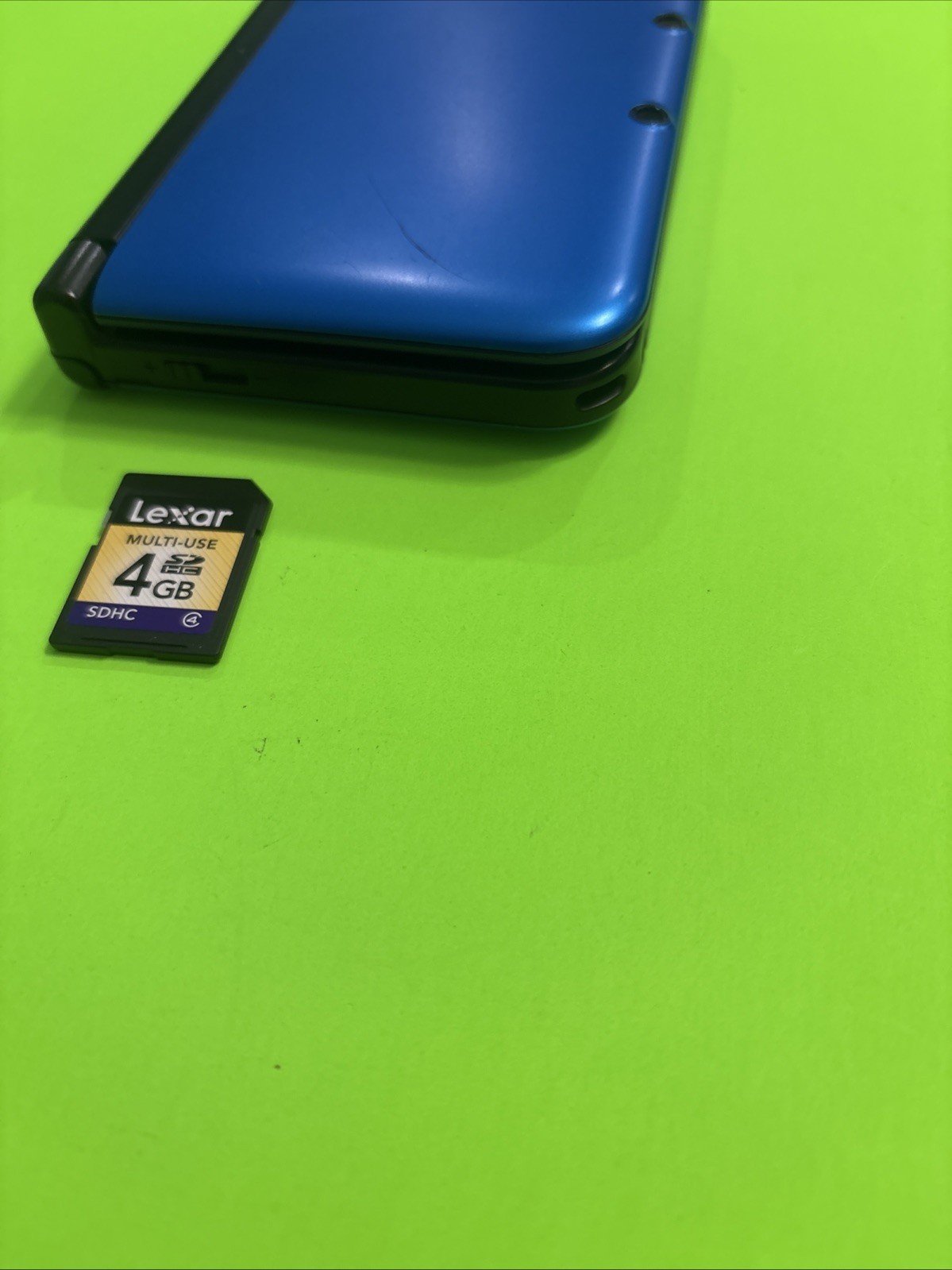 Official Nintendo 3DS XL Blue Tested Working Crack in D-Pad OEM Charger