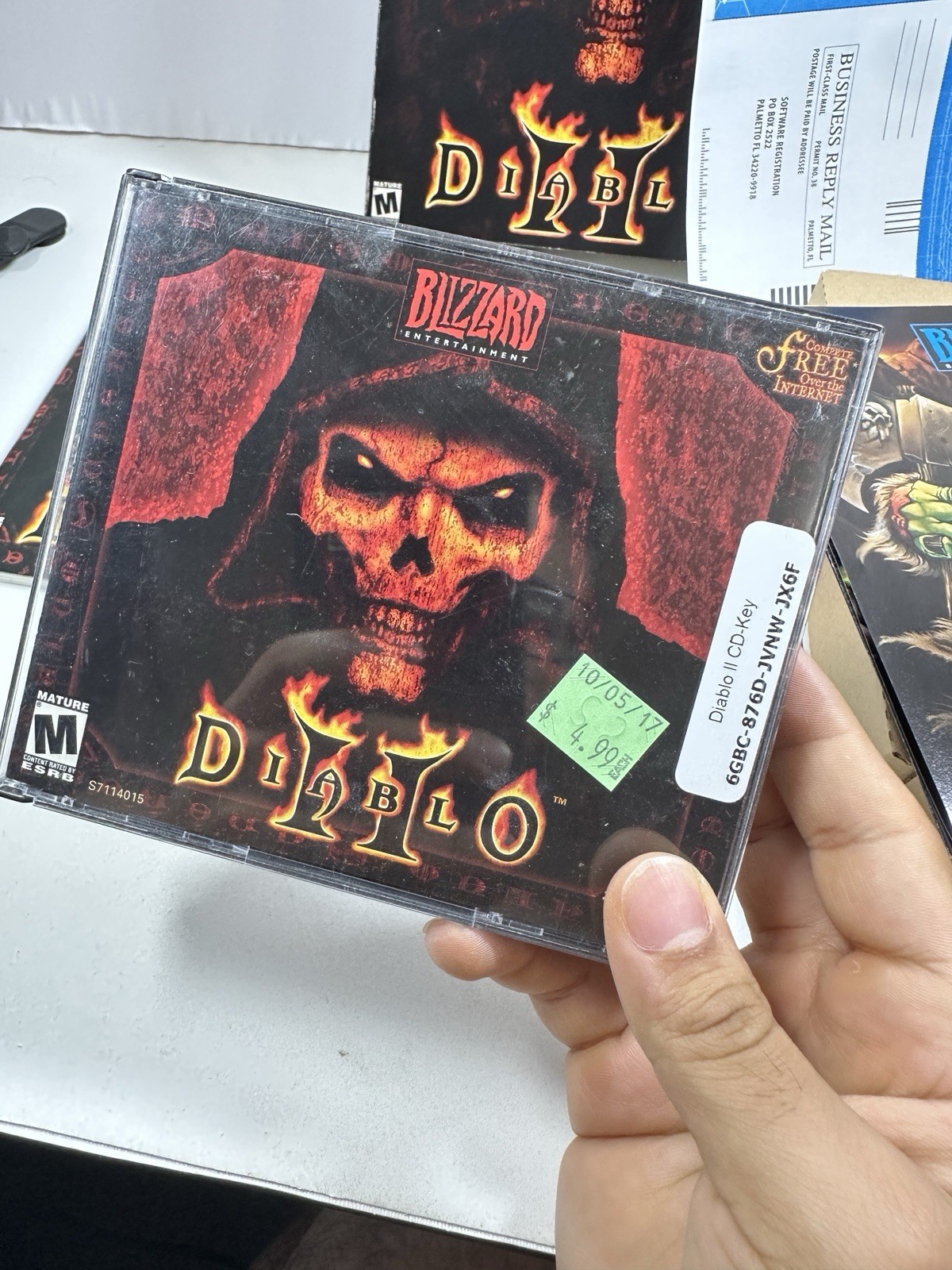 Diablo 2 and Lord of Destruction Expansion Box PC ROM Video Games Complete