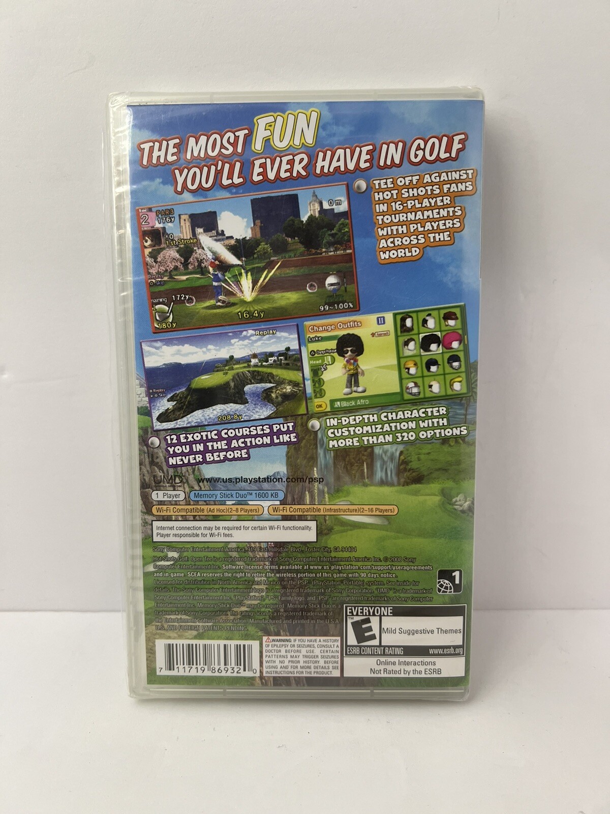 Hot Shots Golf Open Tee 2 (Sony PSP , 2008) Brand New Factory Sealed Black Label