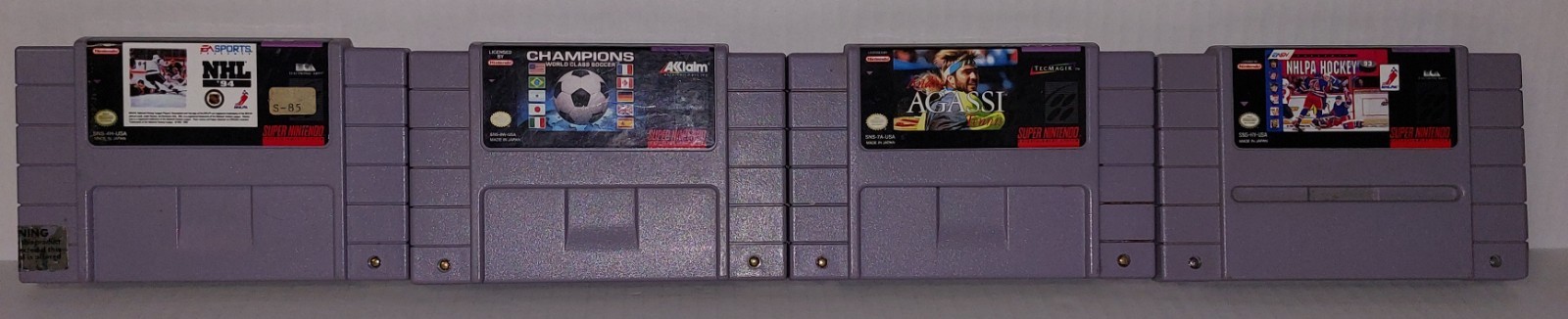 Lot Of 4 Super Nintendo Mixed Sports Games SNES Cartridge ONLY