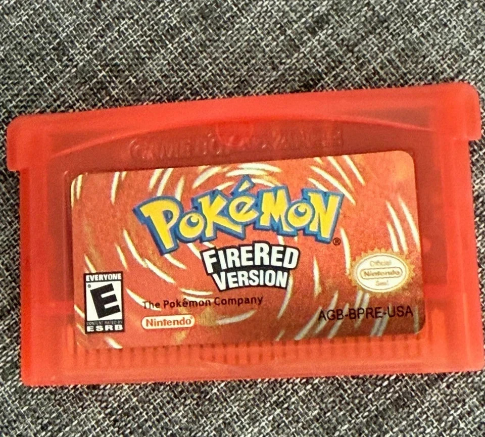 Pokemon Fire Red Version Cartridge for Game Boy Advance (GBA)