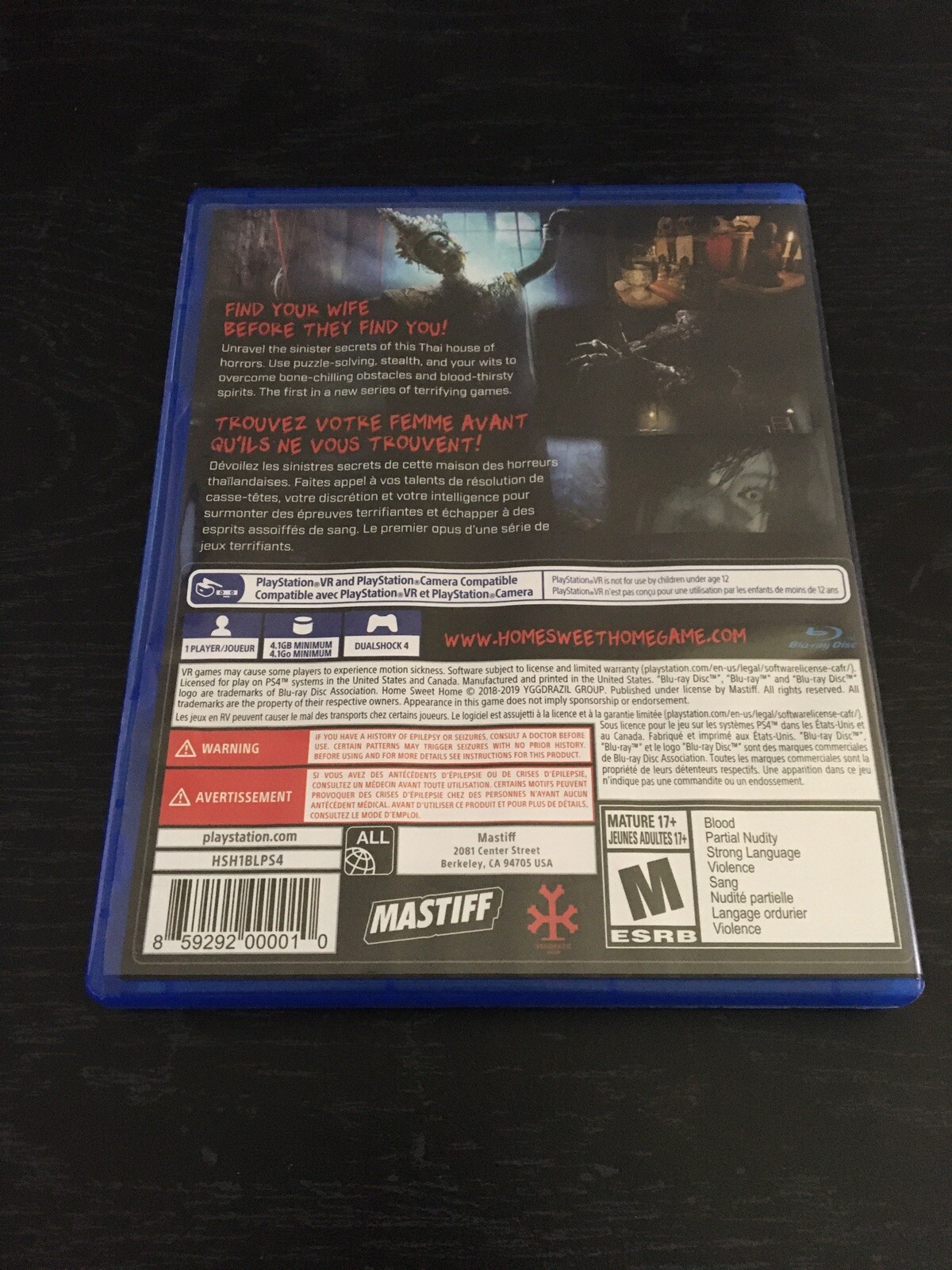 COMPLETE Home Sweet Home (Sony PlayStation 4, 2019) PS4 PSVR VR