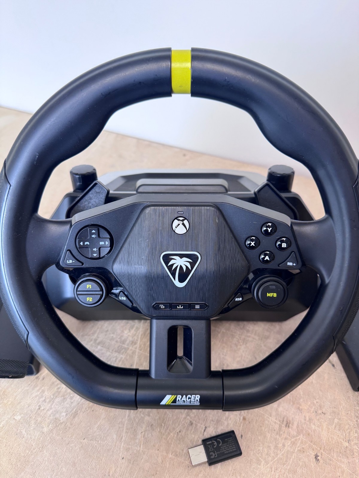 Turtle Beach Racer Wireless Racing Wheel System Licensed for Xbox and PC – Black