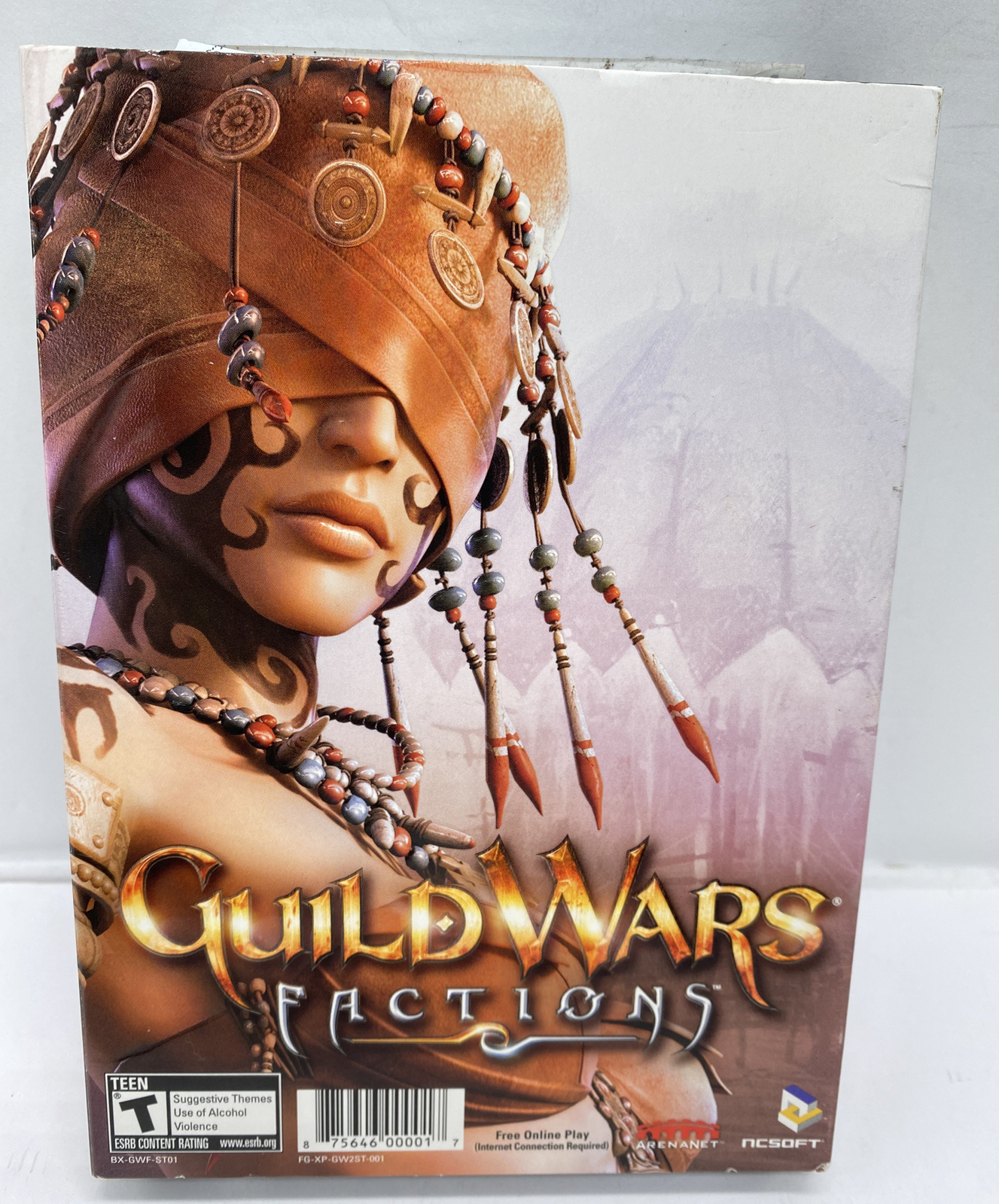 Guild Wars Factions PC CD-ROM Windows Video Game NCSOFT Arenanet COMPLETE