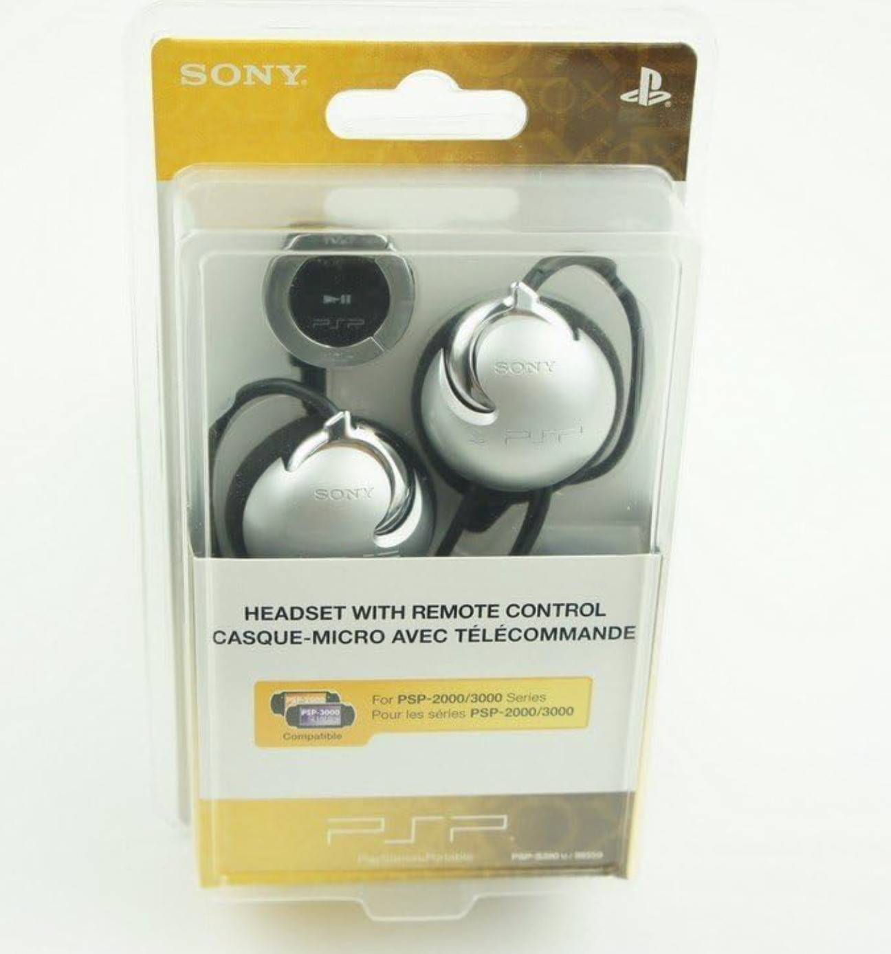 New Sony PSP Earbuds Headphones With Remote Control For PSP Original Over Ear