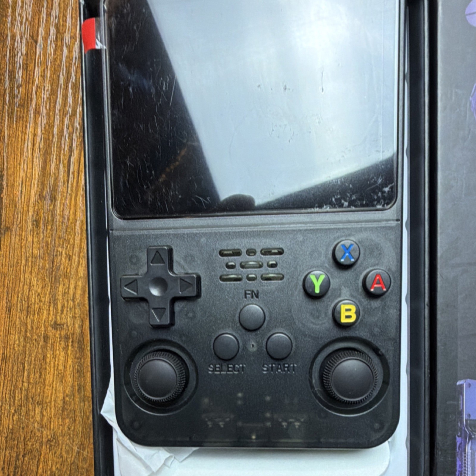 R36S Handheld Game Console Black 640×480 TF Card Gamepad
