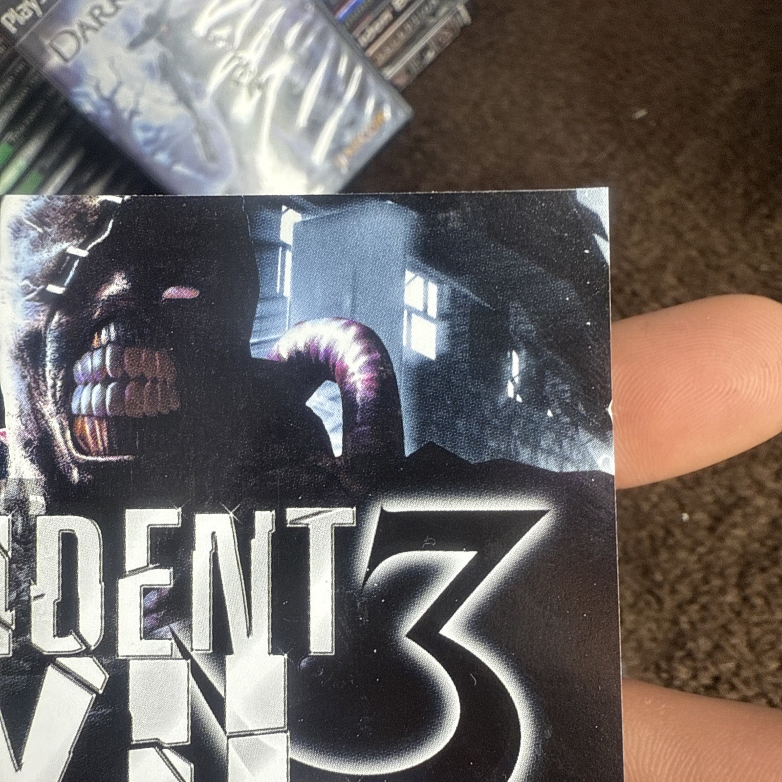 Resident Evil 3 Nemesis PS1 PlayStation 1 Complete CIB & 2 MINT Condition Discs!