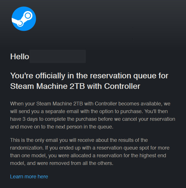 Valve Steam Machine 2TB with Controller PRESALE