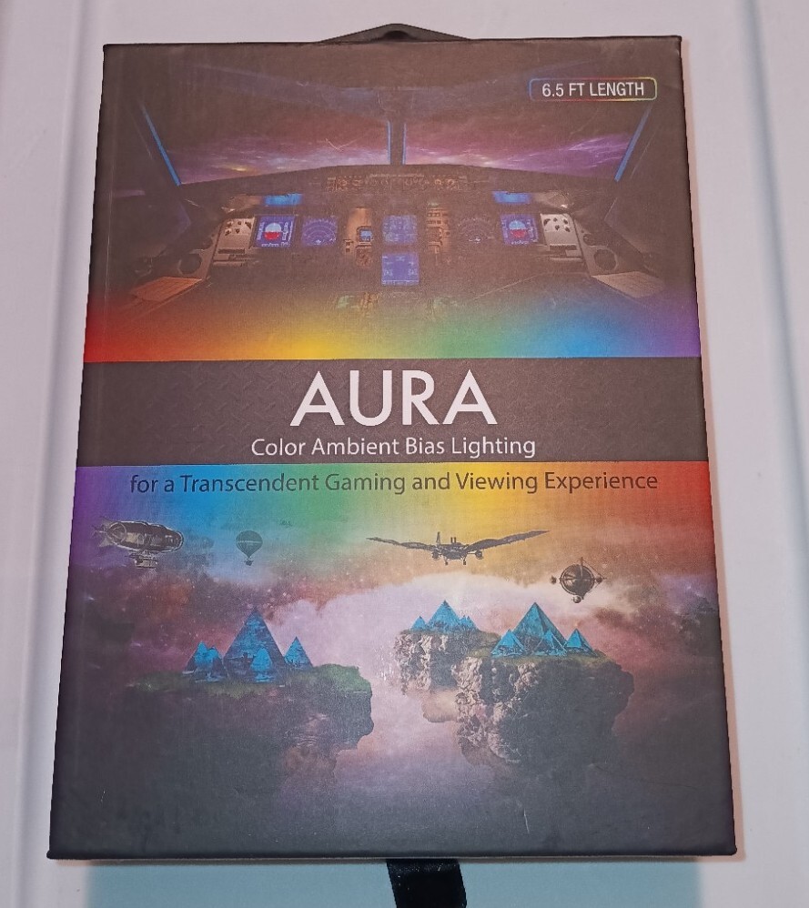 Aura Color Ambient Bias Lighting 6.5ft.- Multicolor LED Lighting- NEW IN BOX