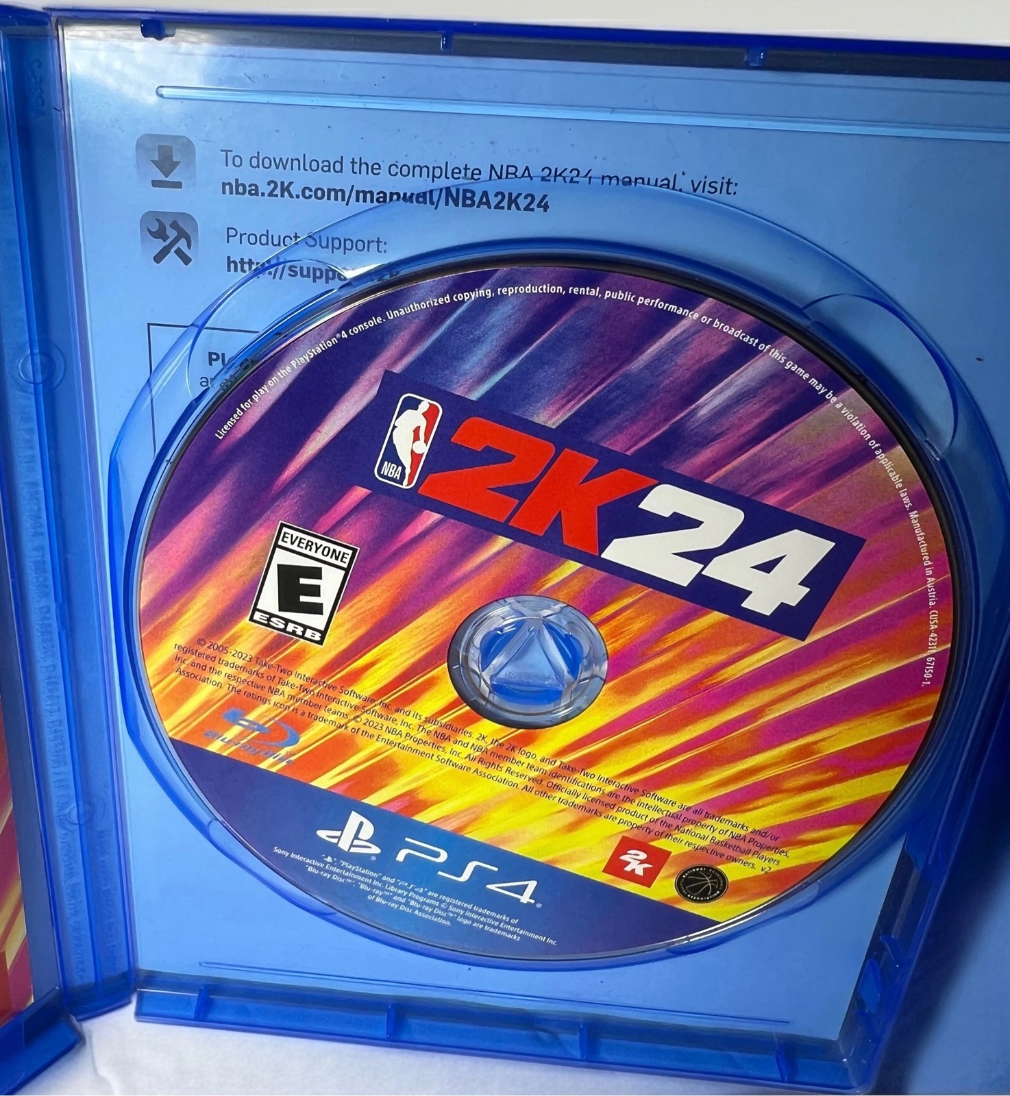 NBA 2K24 Kobe Bryant Edition Sony PlayStation 4 PS4 Basketball Game