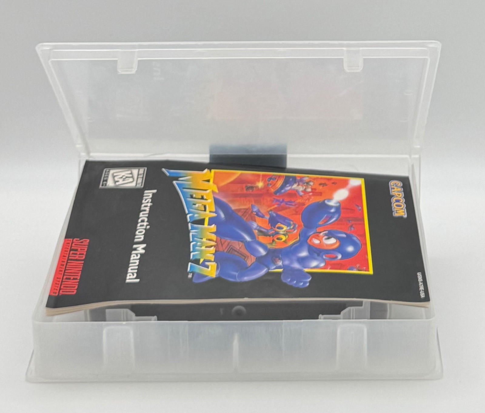 Super Nintendo SNES Mega Man 7, Game, Case, Instructions, Verified Working