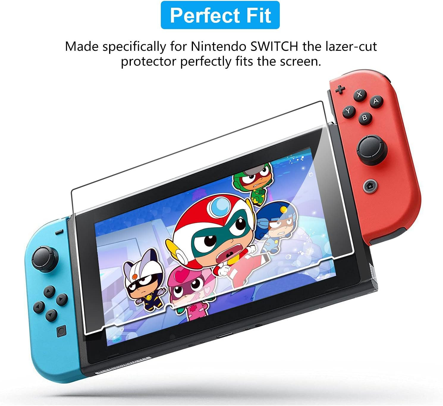 Nintendo Switch 2017 Screen Protector Ultra Clear 3 Pack 99.9 Transparency