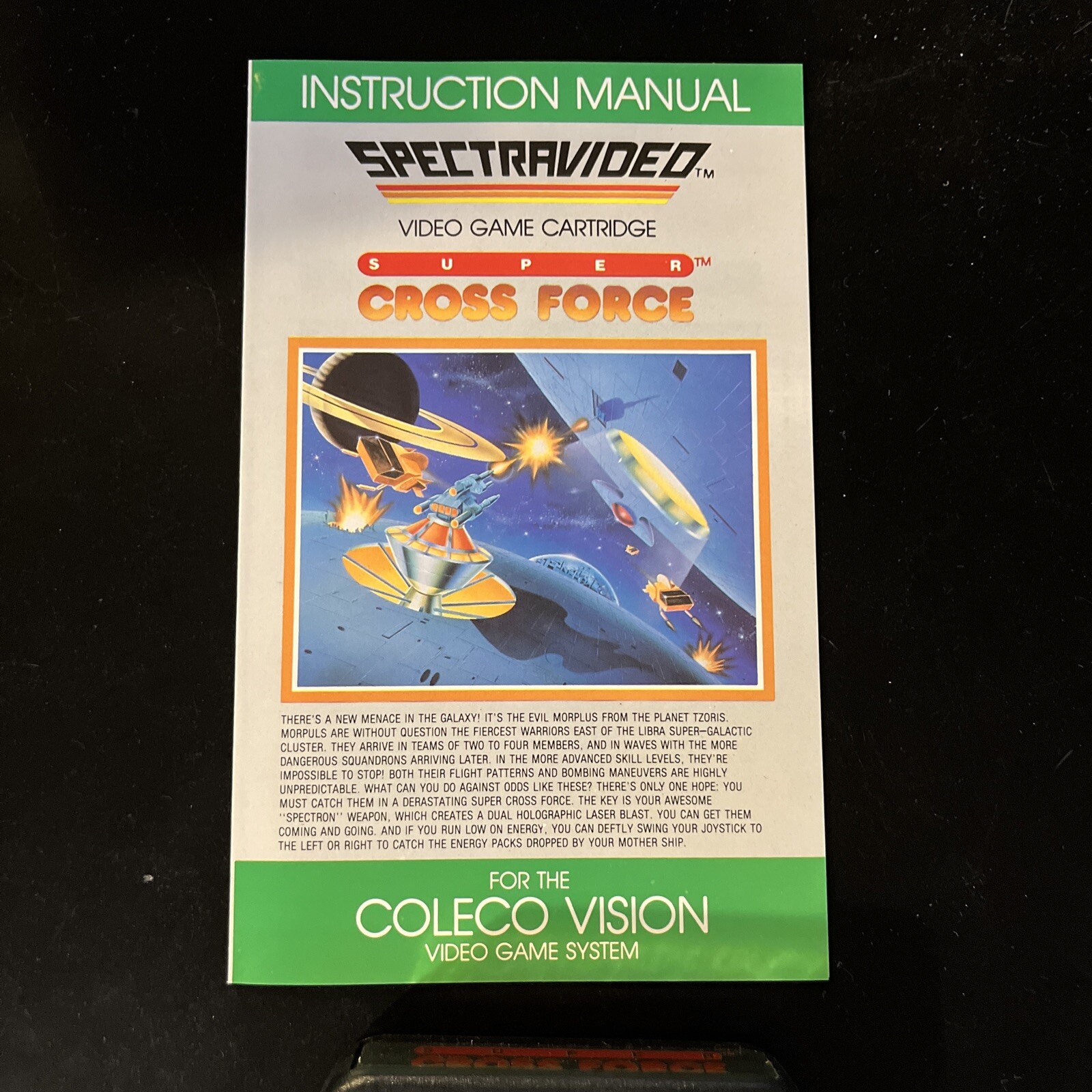 SUPER CROSS FORCE (COLECOVISION Coleco) Spectravision – 🔥 CIB W Manual Rare!!!