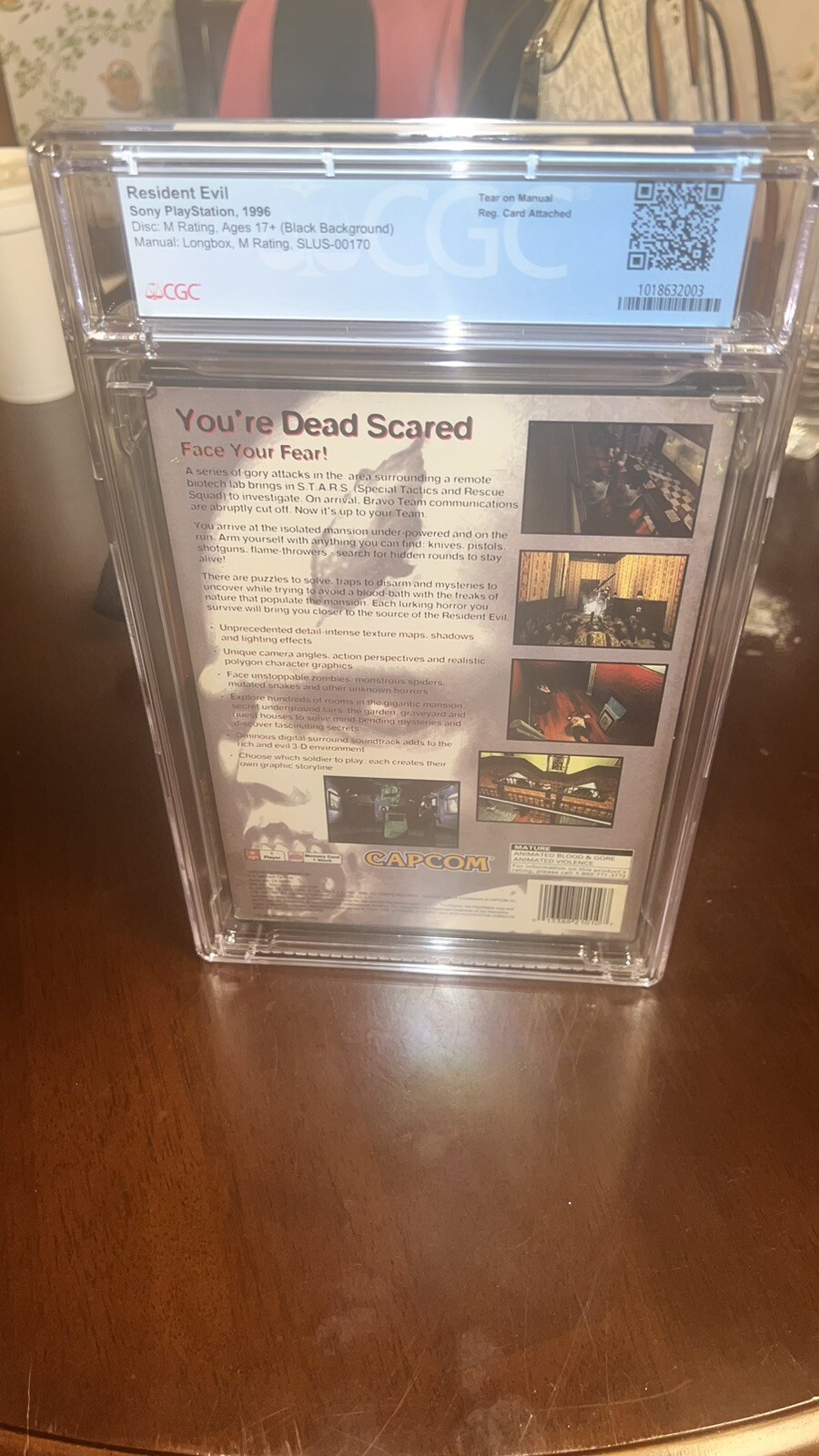 Resident Evil Sony PlayStation PS1 Longbox CIB Complete WATA 7.0Box 🔥🔥🔥