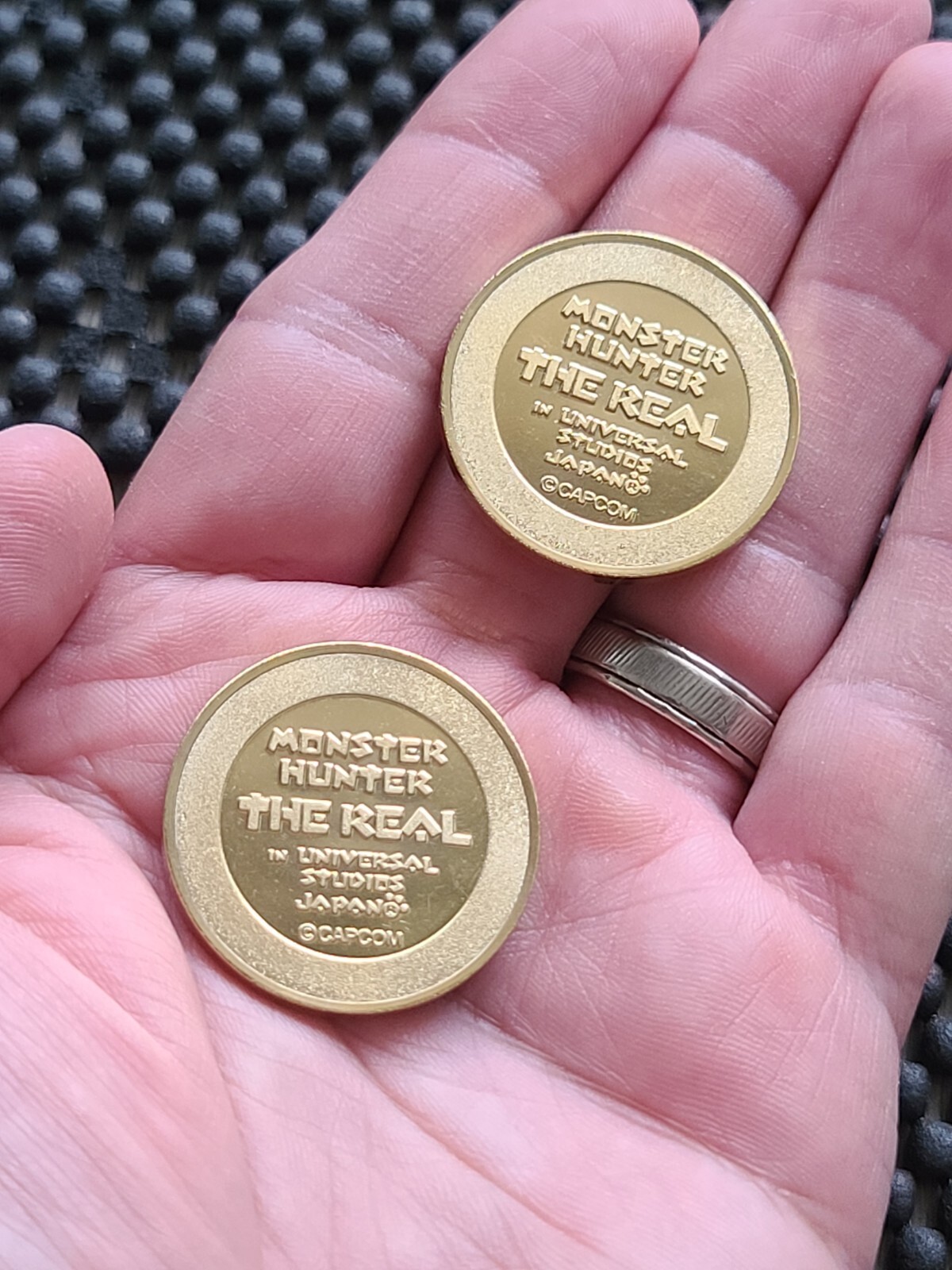 Monster Hunter Universal Studios Japan 2 Coin Medal Rare Promo SNES GBA CAPCOM