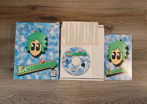 Lemmings 3D PC CD-Rom Big Box Vintage COMPLETE 1995