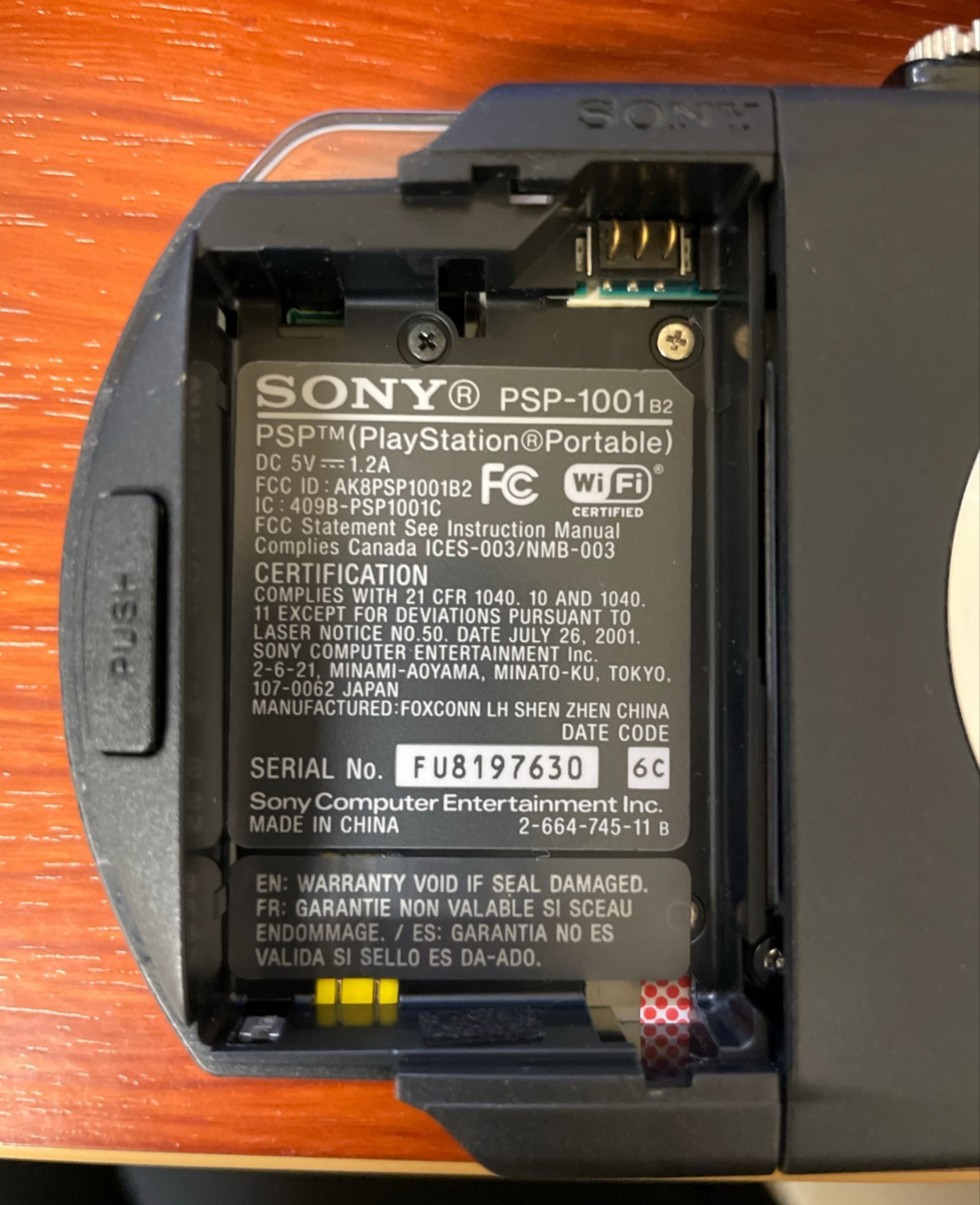 Sony PSP-1001 B2 Playstation Portable Console w/ Battery and Case – Used