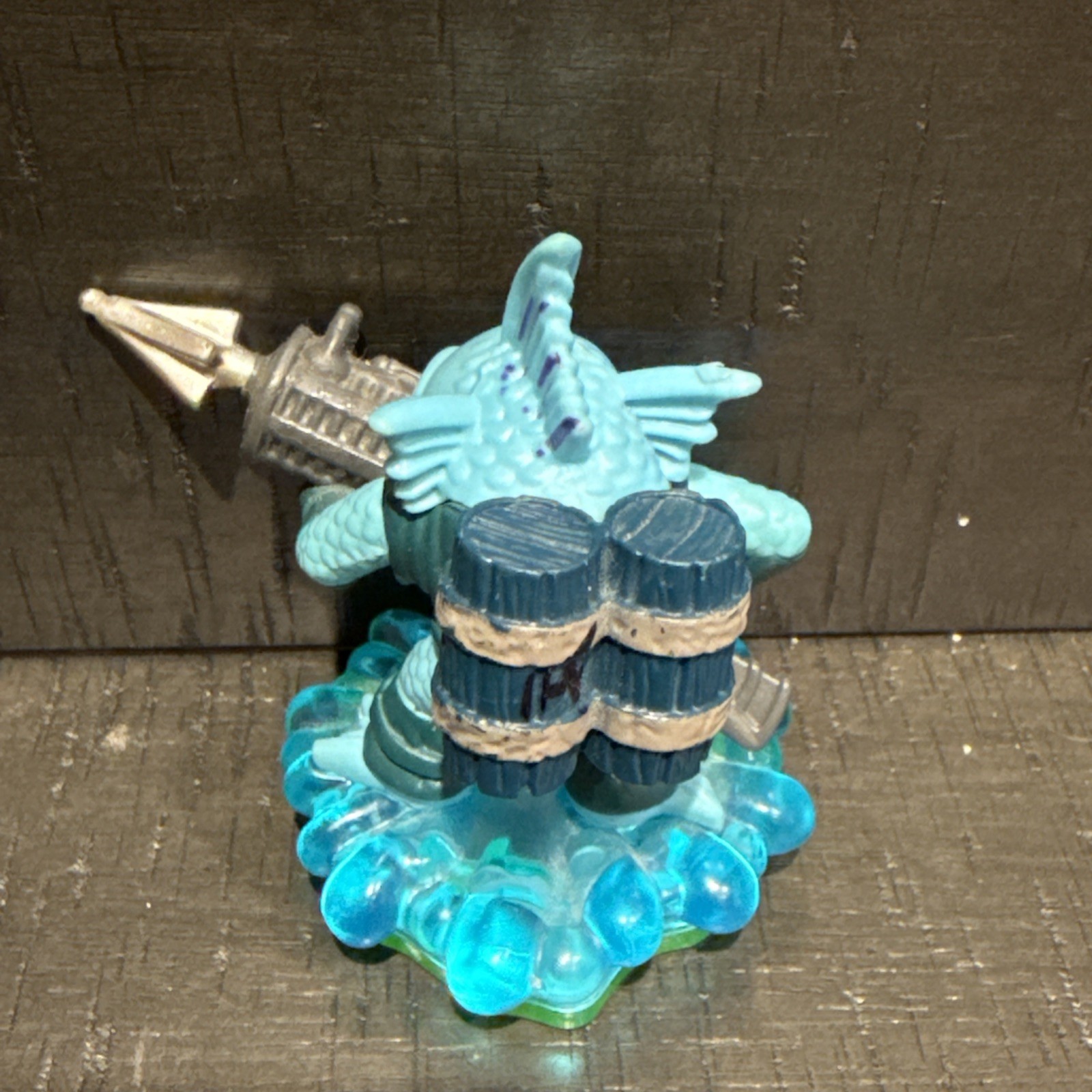Activision Skylanders Gill Grunt Deep Dive Figures Set 3in Teal Excellent Water
