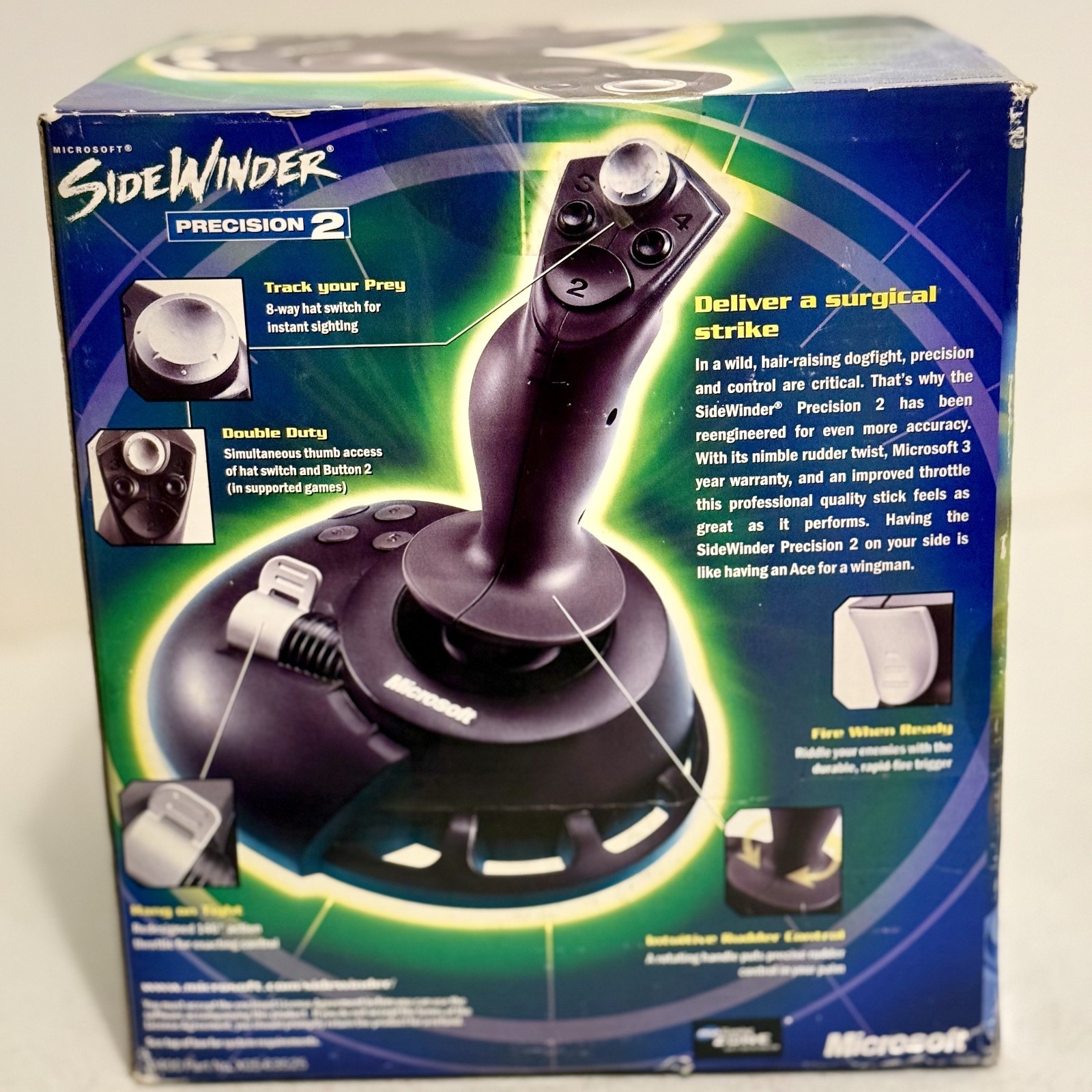 Microsoft SideWinder Precision 2 USB Joystick PC Flight Simulator