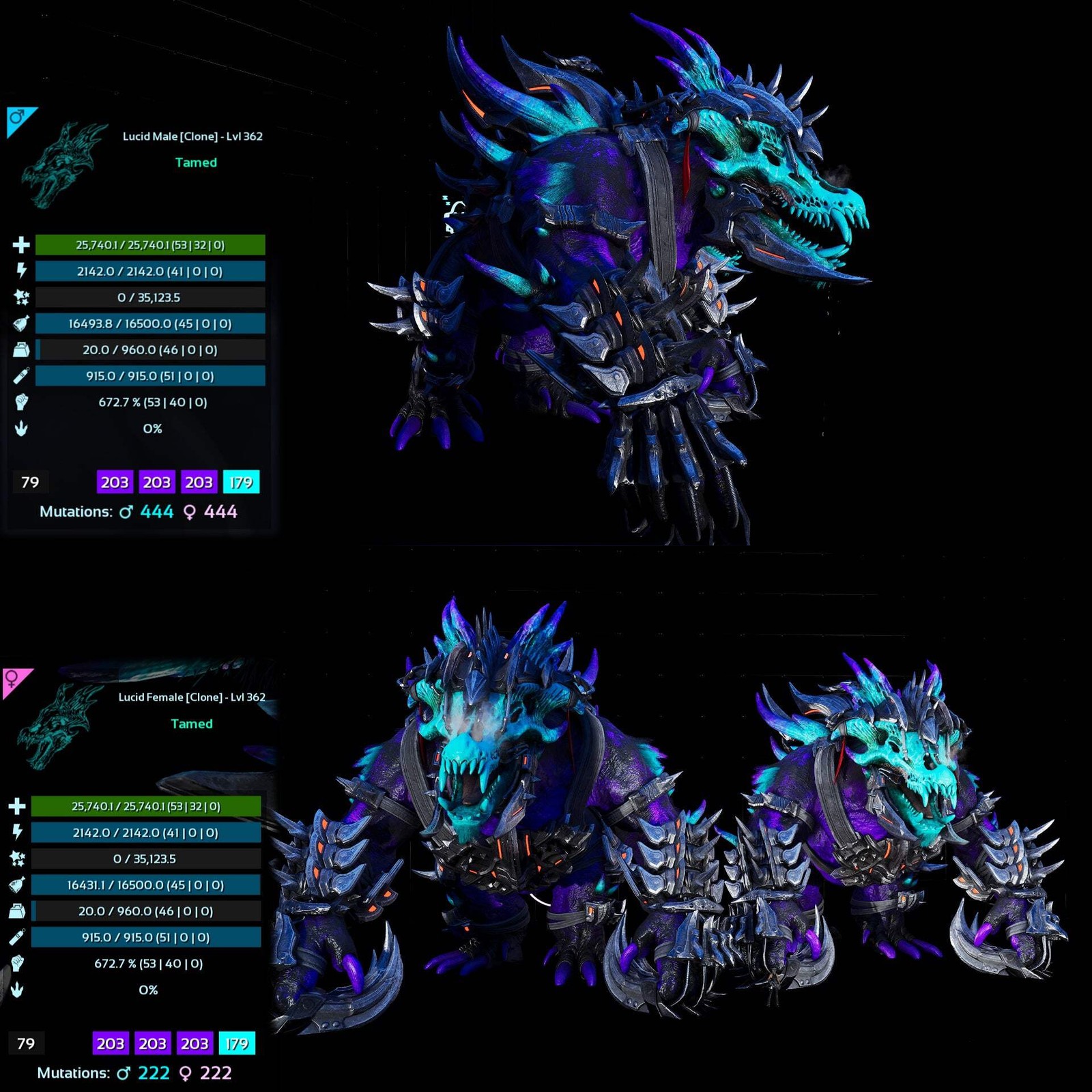 Ossidon 362 Lvl Max Clone ASA PVE 🦖ARK Survival Ascended