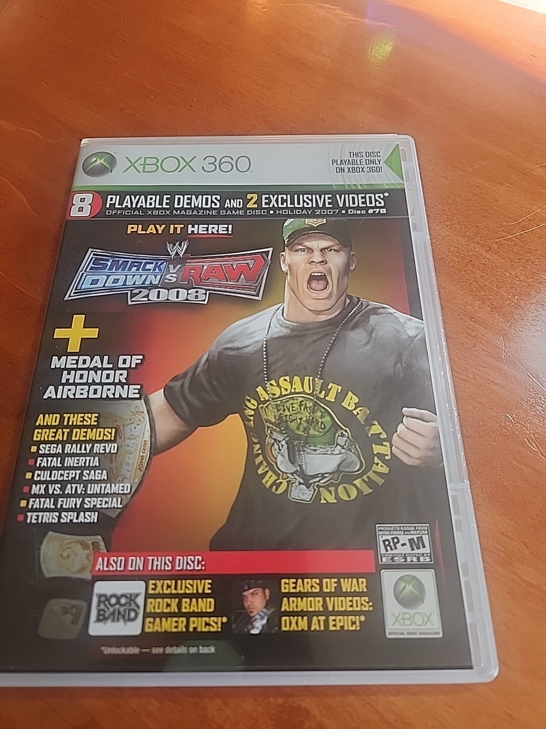 OFFICIAL XBOX MAGAZINE DEMO DISC #78 MICROSOFT XBOX 360 WWE SMACKDOWN
