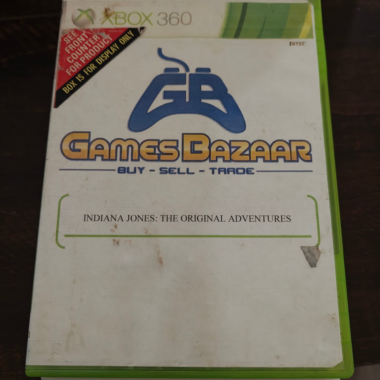 Indiana Jones The Original Adventures Replacement DVD Keep Case Xbox 360