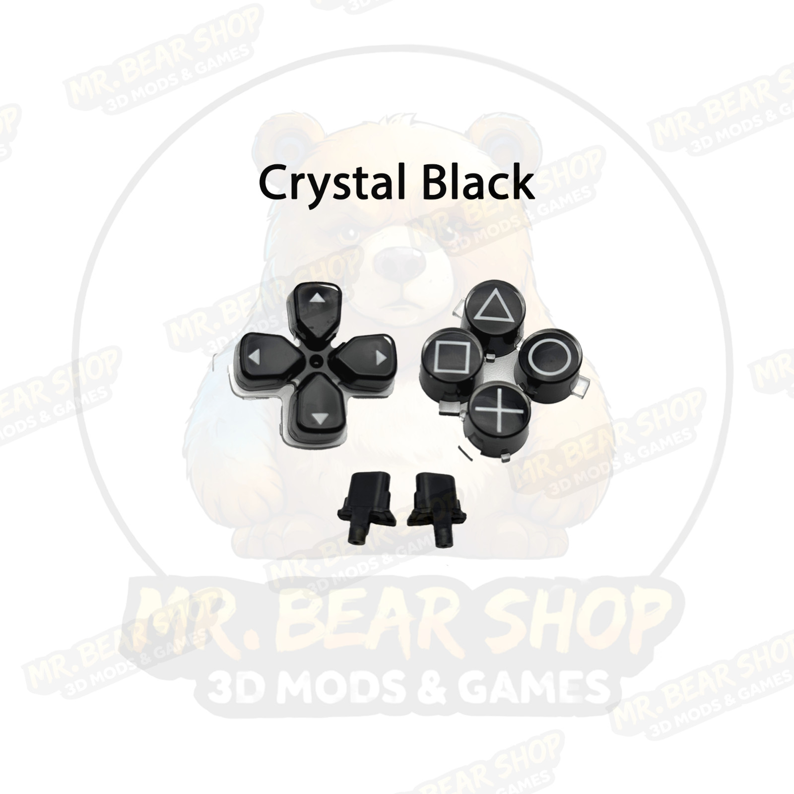 Sony PS5 DualSense – Black Button Sets with Options & Share Buttons – USA