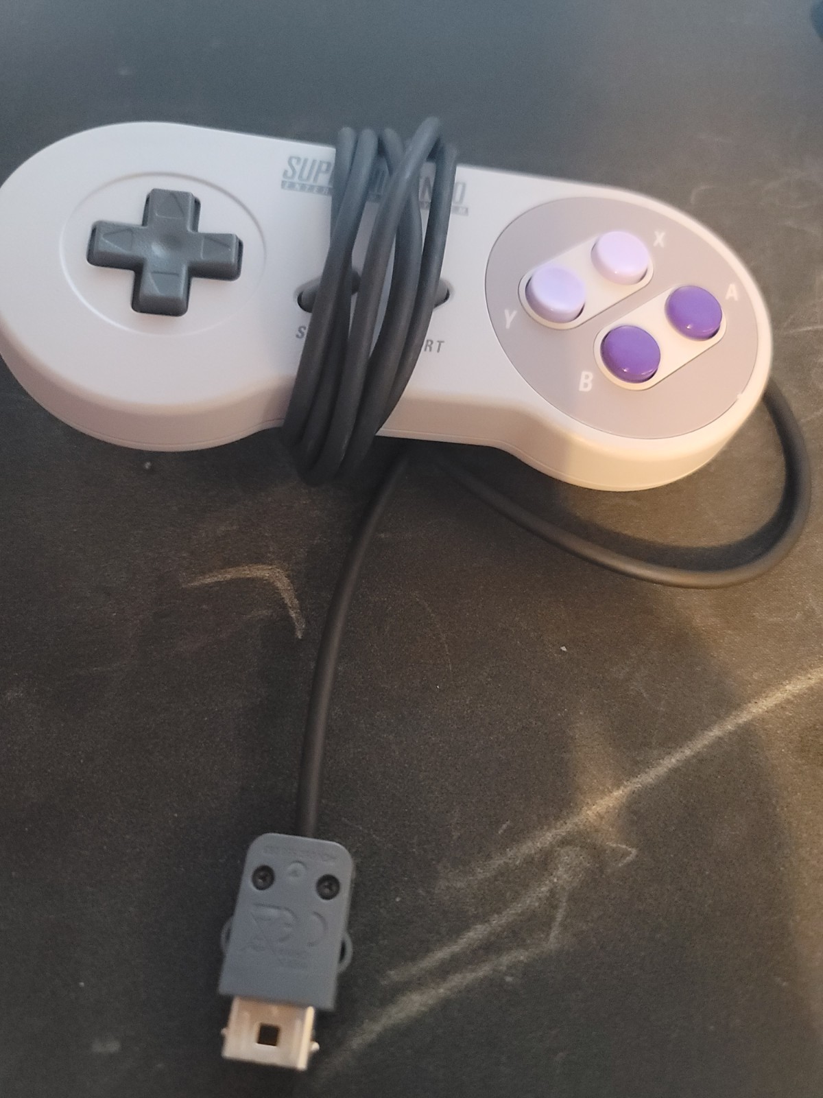 super nintendo classic edition with games downloaded on it.
