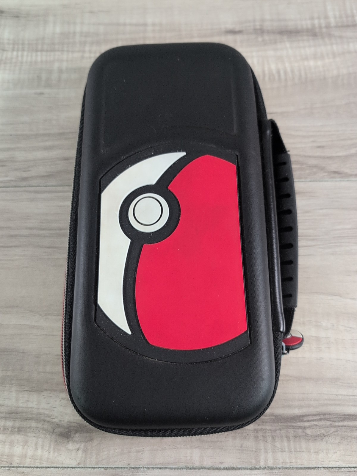 nintendo switch carrying case pokemon Black / Red and White color
