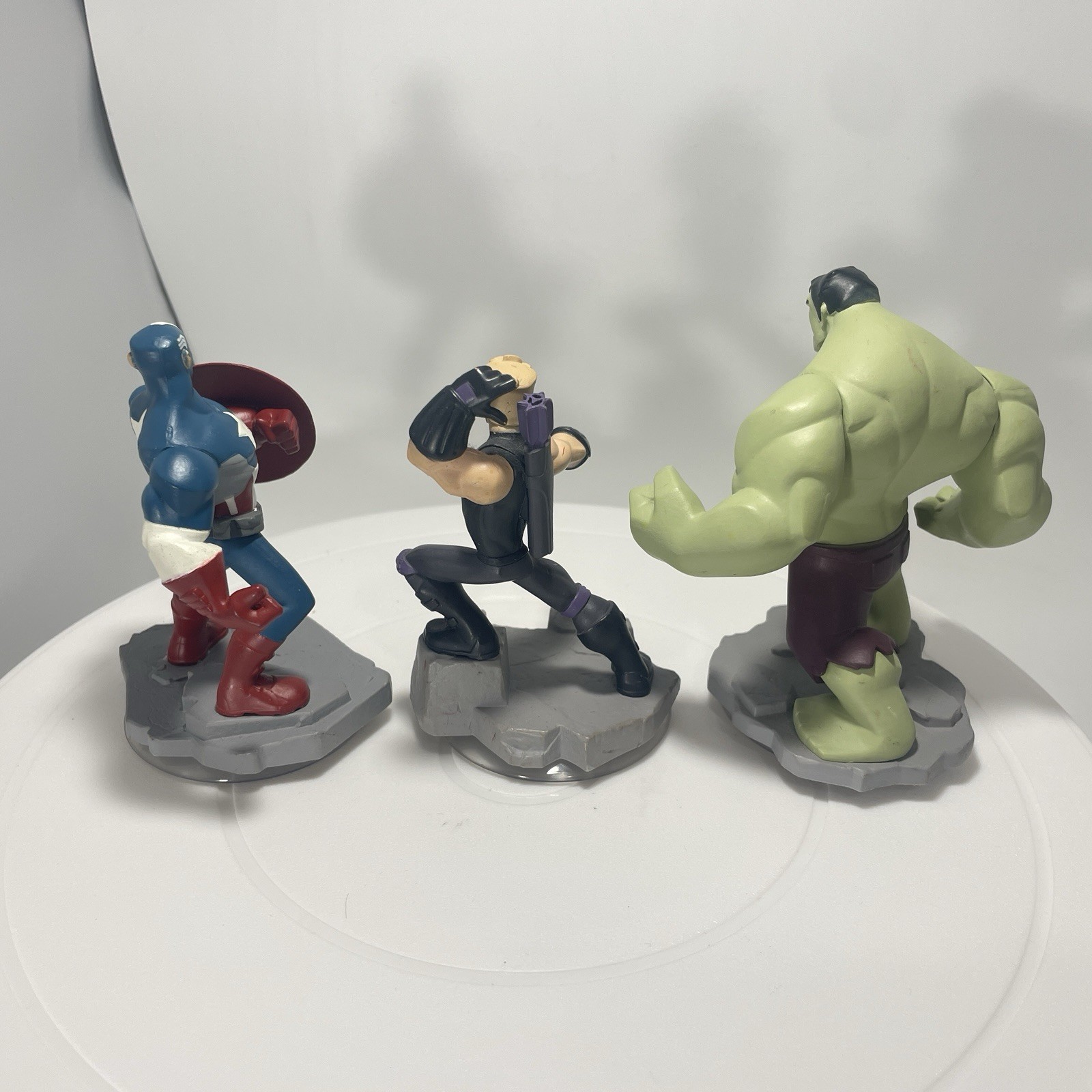 Disney Infinity 2.0 Marvel Figures & Power Discs Lot Hulk Groot Captain America