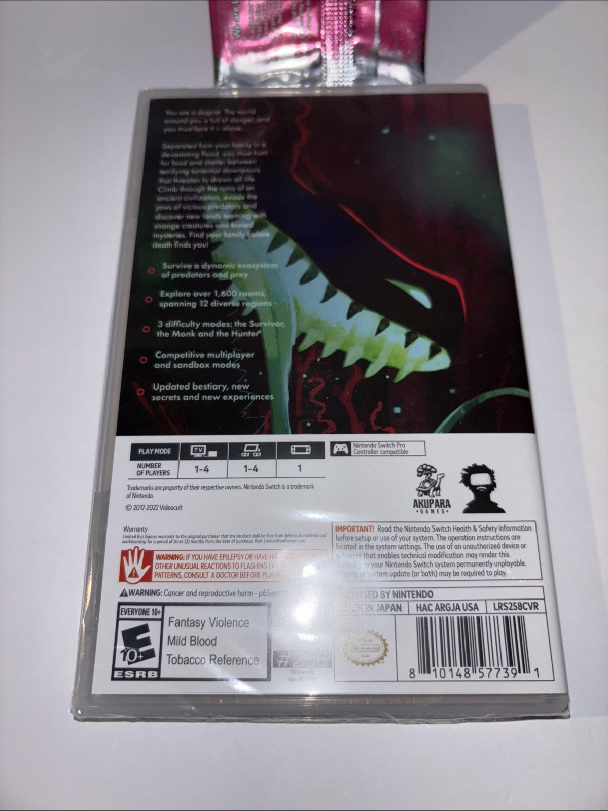 NEW RAIN WORLD U.S. ESRB & LIMITED RUN GAMES TRADING CARD BOOSTER PACK SWITCH!