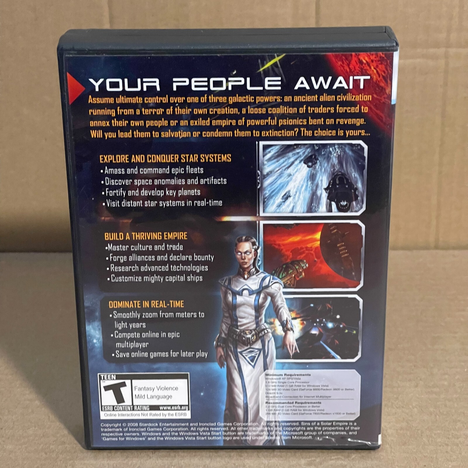 Sins of a Solar Empire (PC, 2008) Complete