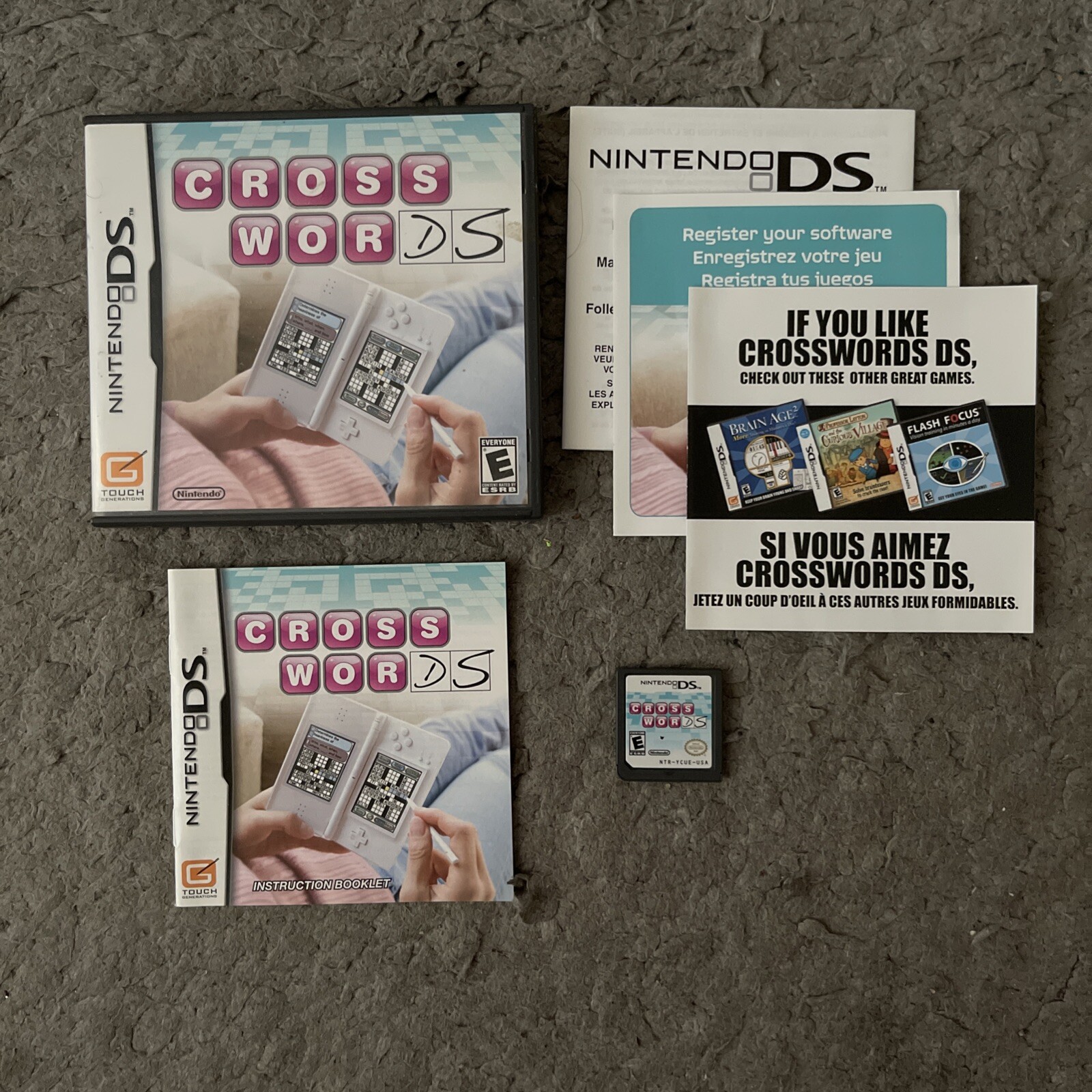 Crosswords Nintendo DS – CIB Complete in Box w/ Manual