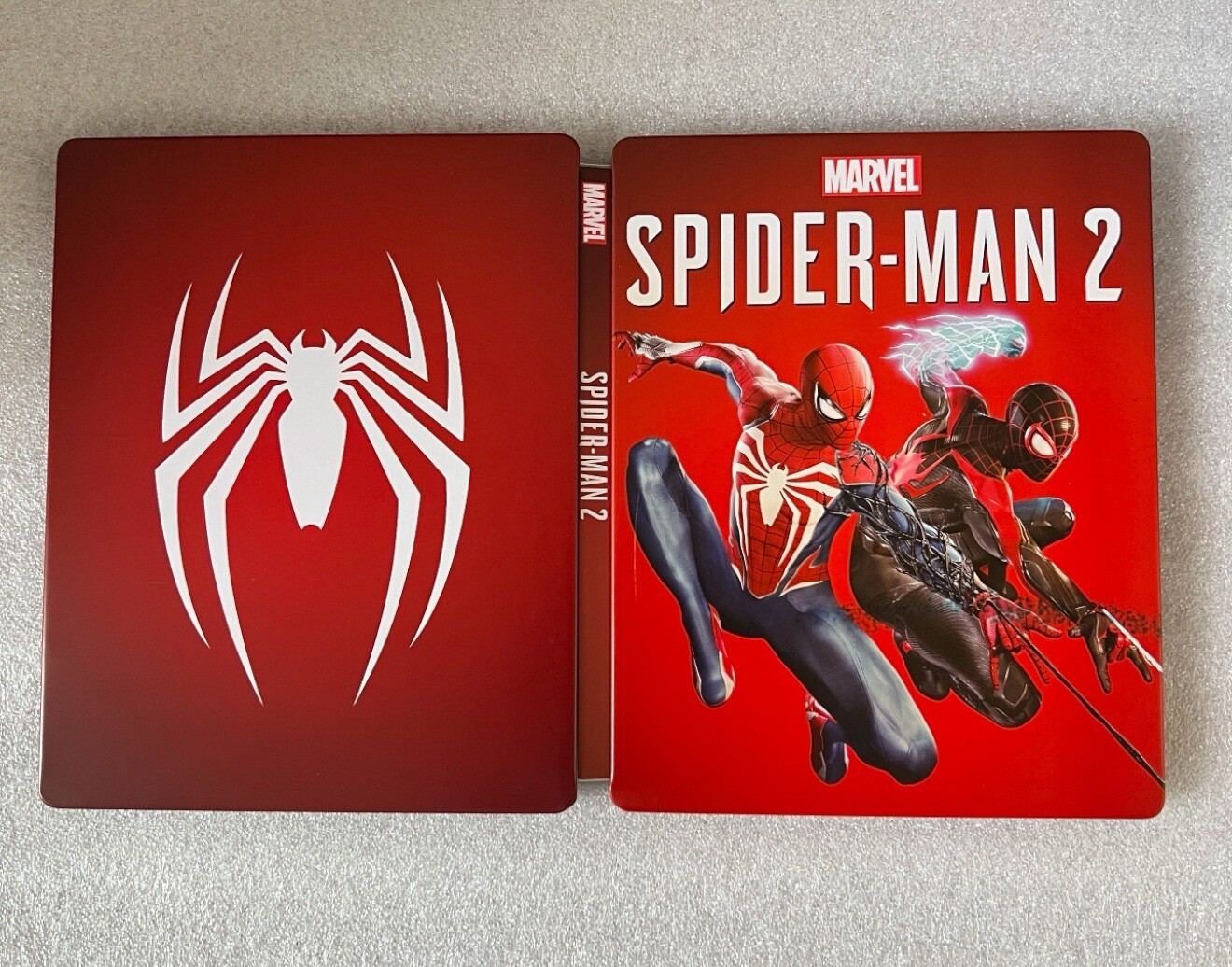 Spider – man 2 V2 Custom made G2 Steelbook Case For PS4/PS5/Xbox (No Game) New